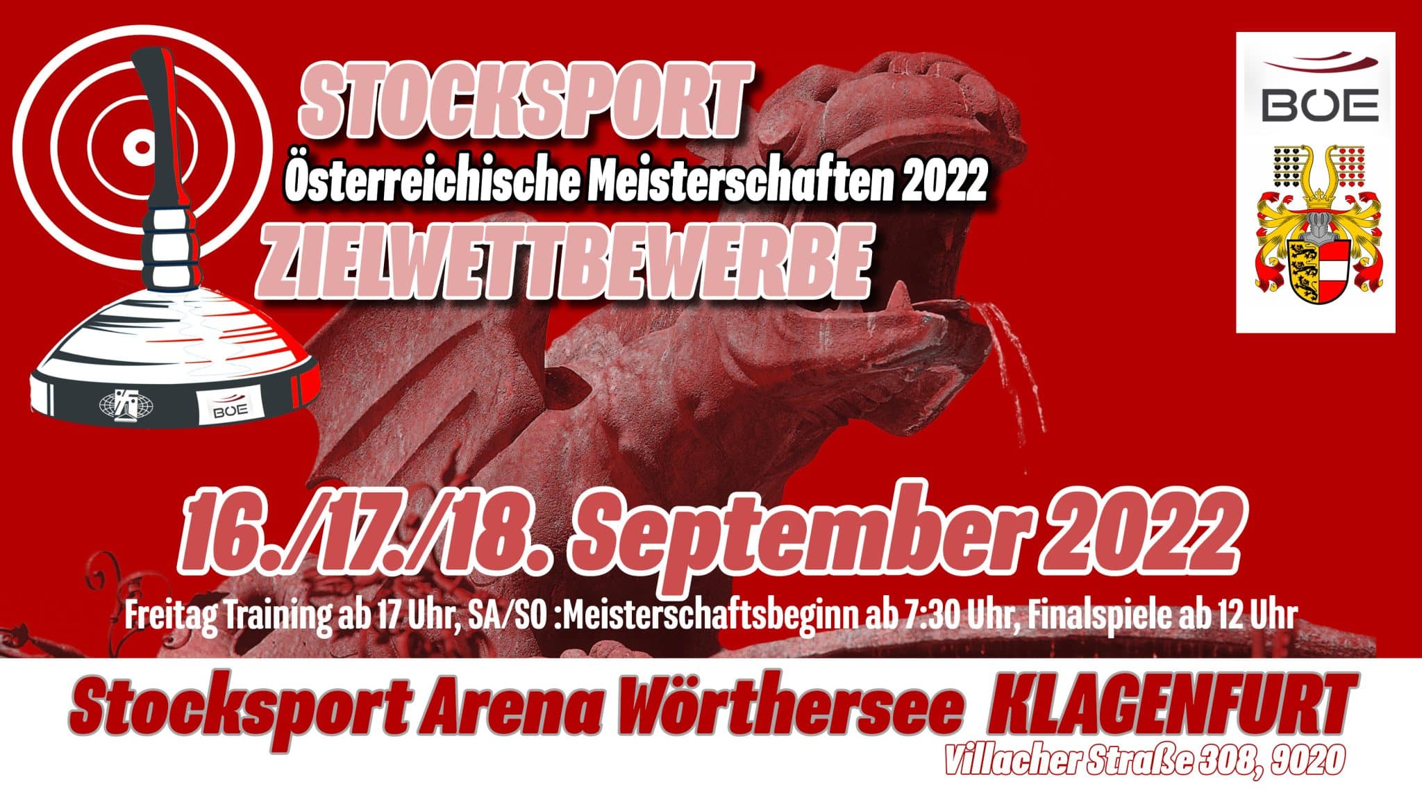 Vorschau Ziel ÖM Stocksport in Klagenfurt