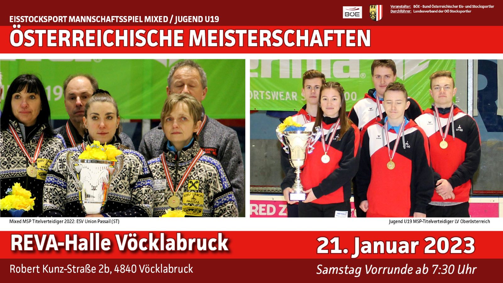 Vorschau Samstag – Mixed/U19 in Vöcklabruck
