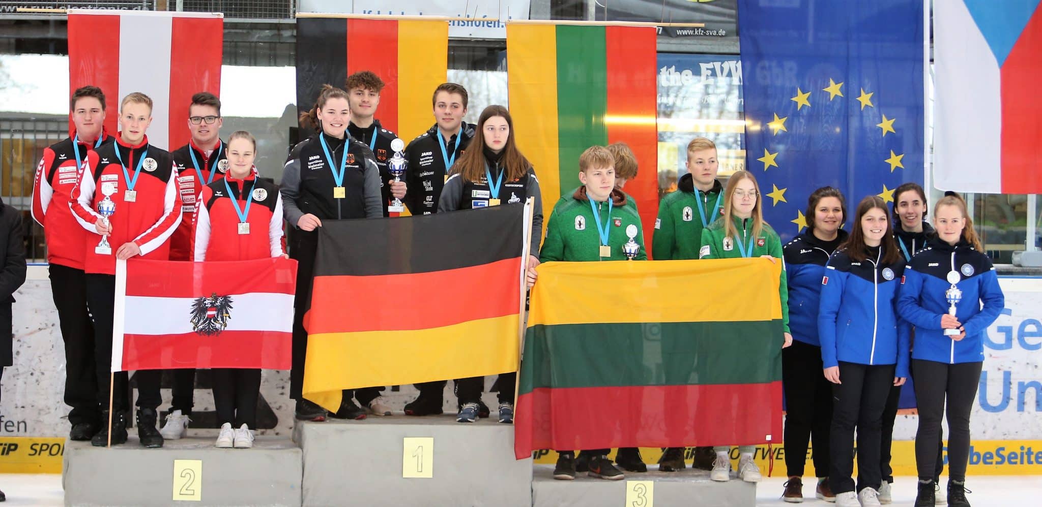 1 x Gold, 3 x Silber und 1 x Bronze in den Ziel-Teambewerben