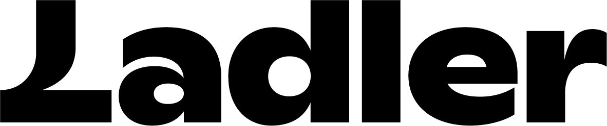 Ladler Schrift schwarz