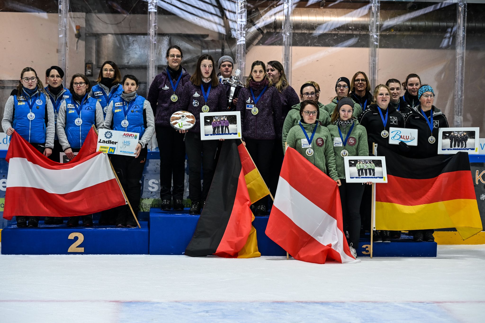 Drei Medaillen für Österreich beim Eisstock Europacup